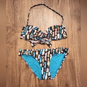 Diane Von Furstenberg 2 Piece Bikini Swimsuit Size M